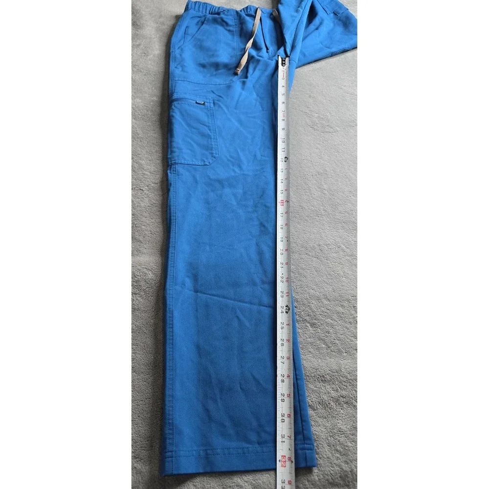 FIGS Cairo Cargo Scrub Pants Mens Large Blue PO# 1652 Technical Collection 32